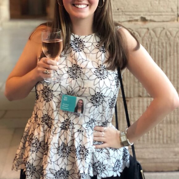 J. Crew Embroidered Floral Peplum Top - Picture 3 of 3